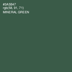 #3A5B47 - Mineral Green Color Image